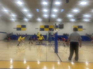 Mustangs defeat Knights volleyball, forcing a team meeting