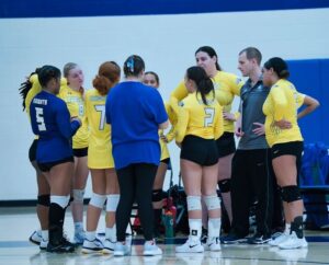Women’s volleyball home opener the battle of the Knights